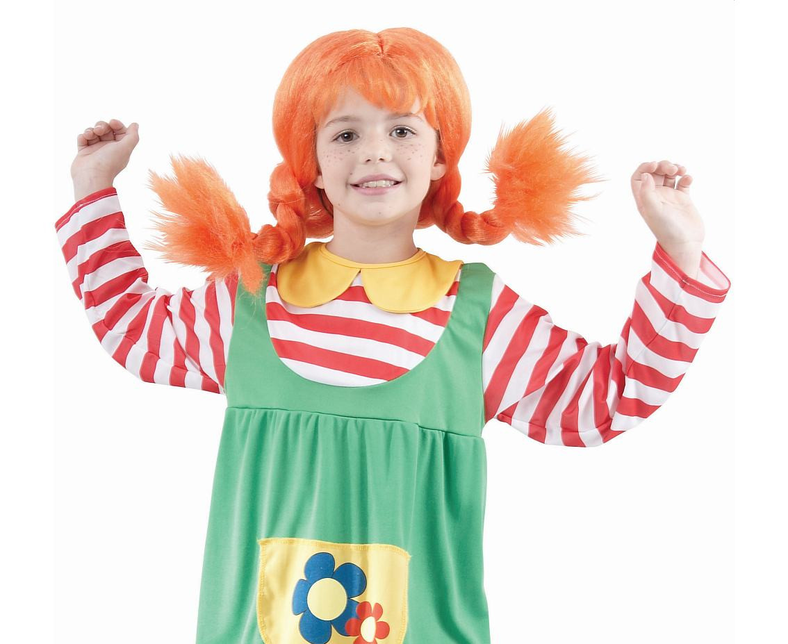 Role play-set for kids Pippi (dress, socks), size 110/120 cm